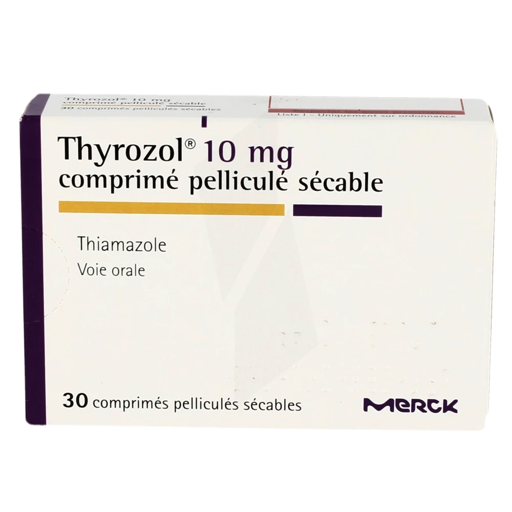 Retrait du  Thyrozol@10 mg